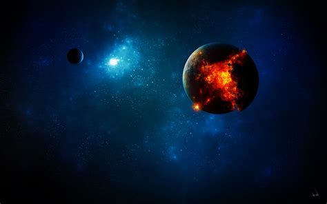 space, Planet, Explosion, Fantasy Art Wallpapers HD / Desktop and ...