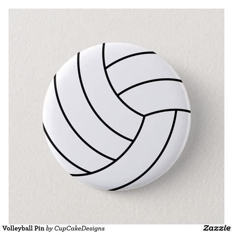 Volleyball Pin Mini Quilt Patterns Clay Pins