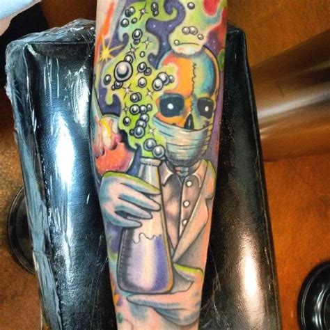 cool science tattoos for men of mad scientist tattoos for guys science tattoos cool tattoo