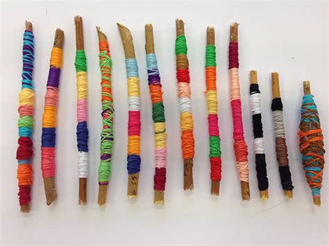 Twigs And Thread Stick Art Yarn Art String Crafts