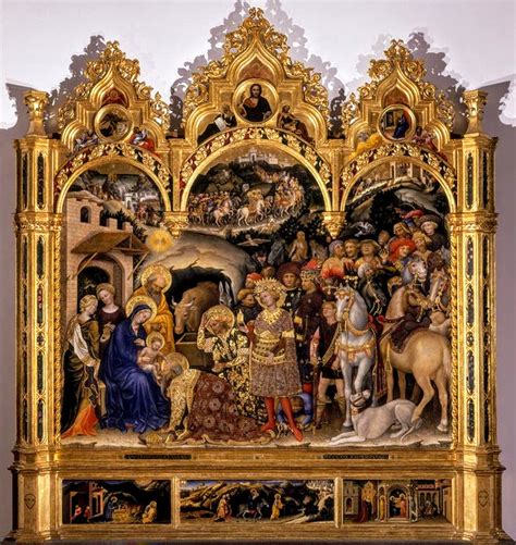 Le Opere Del Natale Ladorazione Dei Magi Di Gentile Da Fabriano