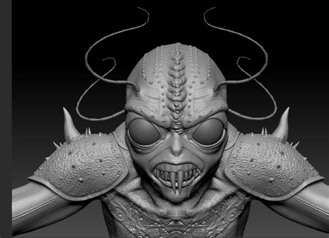 Daffy Hristova The Insect Demon In High Poly