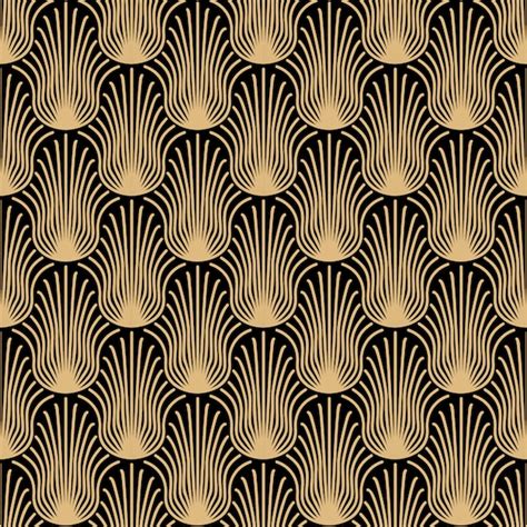 Premium Vector Art Deco Gold Seamless Pattern