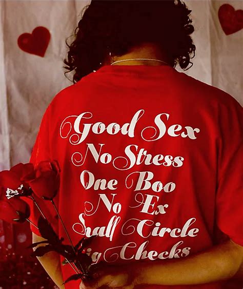 4hunnid Fourever Good Sex Cursive Red T Shirt