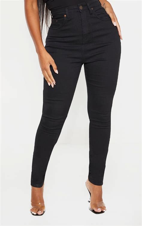 Shape Black Super Stretch Skinny Jeans Prettylittlething Usa