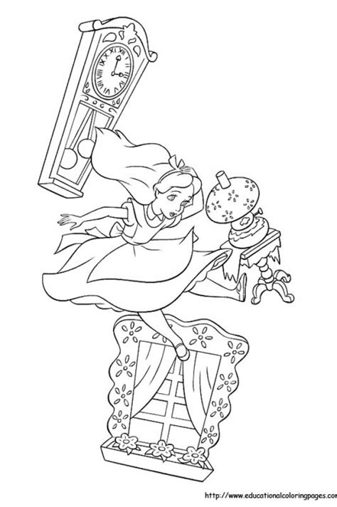 Alice in Wonderland Coloring Pages free For Kids | Alice in wonderland