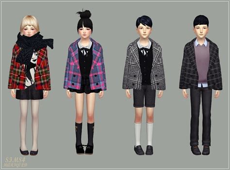 Sims 4 Ccs The Best Accessory Winter Coats For Kids By