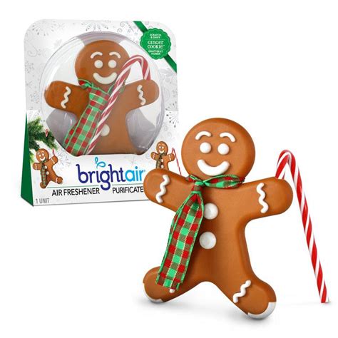 Bright Air Holiday Gingerbread Man Air Freshener Ginger Cookie Scent