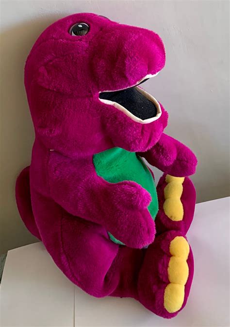 1992 Plush Barney 20 Tall Purple Dinosaur Dakin Lyons Stuffed Animal
