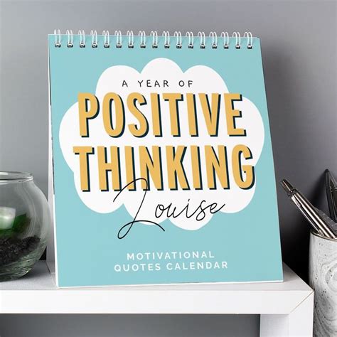 Personalised Motivational Quotes Desk Calendar Thinking Quotes