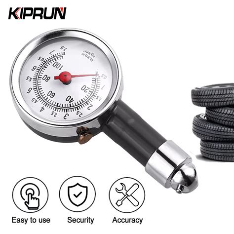 Kiprun Tire Air Pressure Gauge Meter Handle Mirror Shaped Vehicle