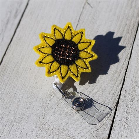 Sunflower Badge Holder