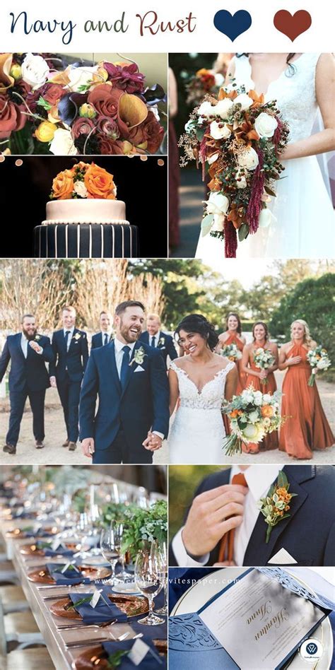 Top 8 Striking Navy Blue Wedding Color Palettes For 2019 Fallnavy Blue