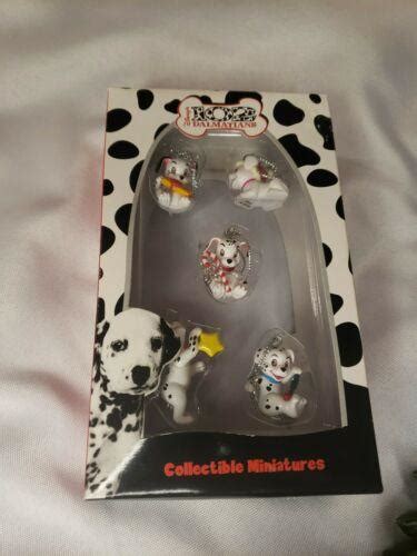 Disney 102 Dalmatians 5 Collectible Miniature Ornaments 3870402569
