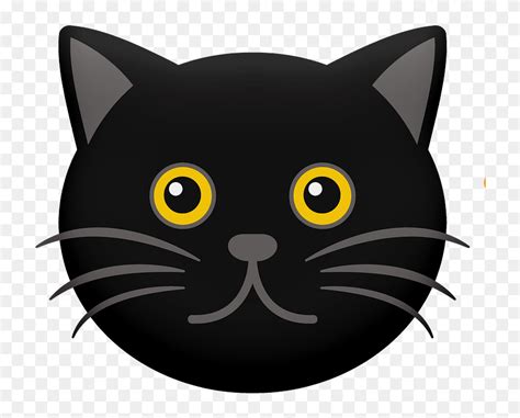 Download Cartoon Black Cat Face Clipart Cartoon Black Cats Png Download 5228327 Pinclipart