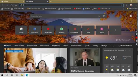 How To Customize The New Tab Option In Microsoft Edge Youtube