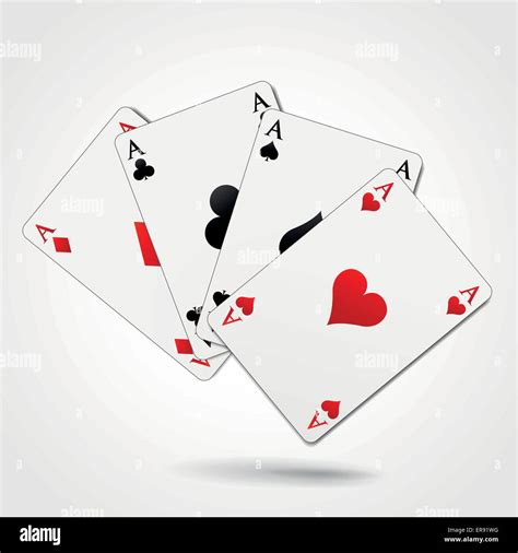 Vector Illustration Of Four Aces Playing Cards Stock Vector Image And Art