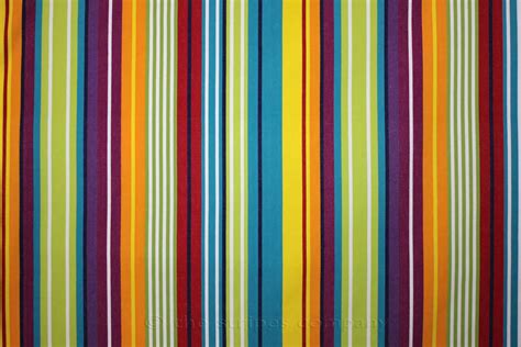 Turquoise Red Yellow Lime Green Striped Fabrics Stripe Cotton Fabrics Striped Curtain