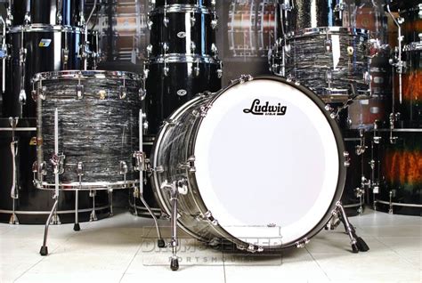 Ludwig Classic Maple 3pc Drum Set Vintage Black Oyster