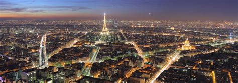 Eiffel Tower France View Famous Landmarks Satellite View Of The