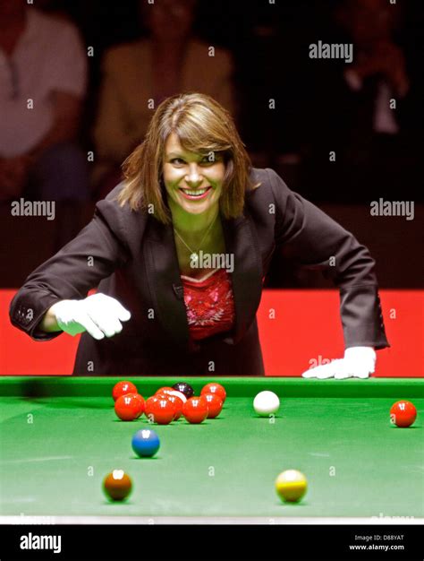 Snooker Legends And World Snooker Referee Michaela Tabb Amuses The