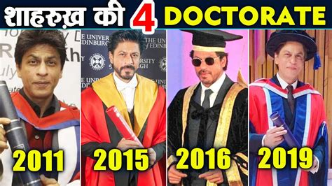 shahrukh khan की 4 doctorate degree university of law youtube
