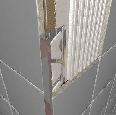 Surface trim is used when the setting bed is on the same plane as the surrounding. Chrome Plated Brass Square Edge Tile Trim 2.5m | Tile trim ...