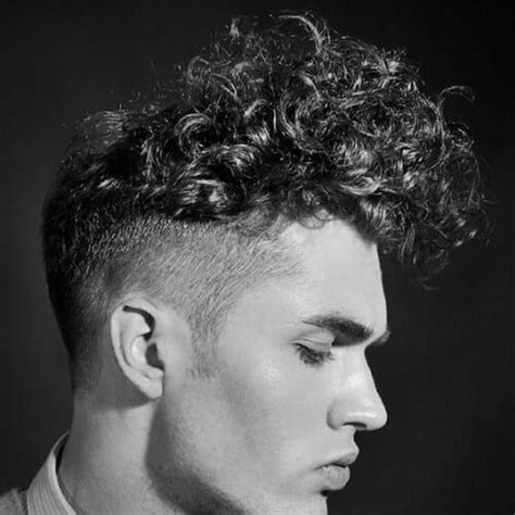 Undercut Haircut Men Curly Hair