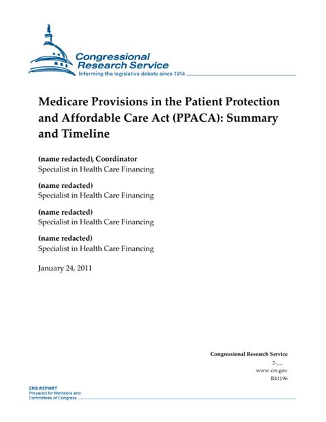 Medicare Provisions In The Patient Protection And Affordable Care Act