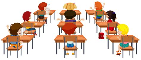 Classroom Pictures Cartoon Students In The Classroom Clipart