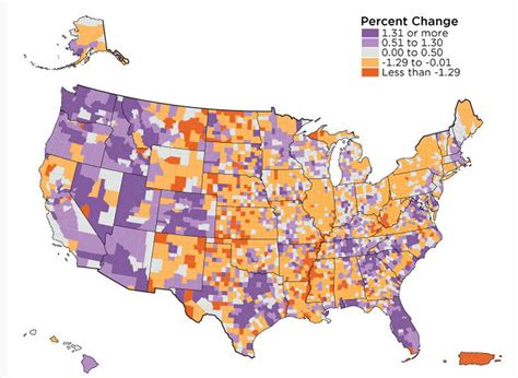 Americas 50 Fastest Growing And Shrinking Counties New Census