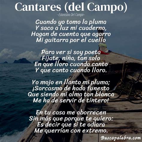 Poema Cantares Del Campo De Estanislao Del Campo Análisis Del Poema