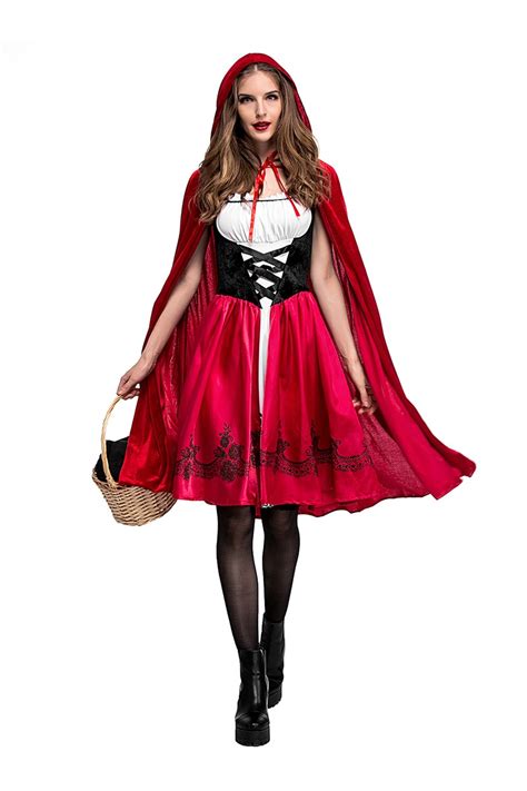 Little Red Riding Hood Adult Cosplay Costume Play Pretend