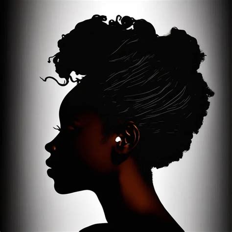 Black Woman Silhouette Black Lives Matter African American
