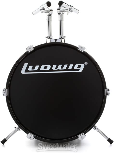 Ludwig 5 Piece Junior Drum Set With Cymbals And Hardware Black
