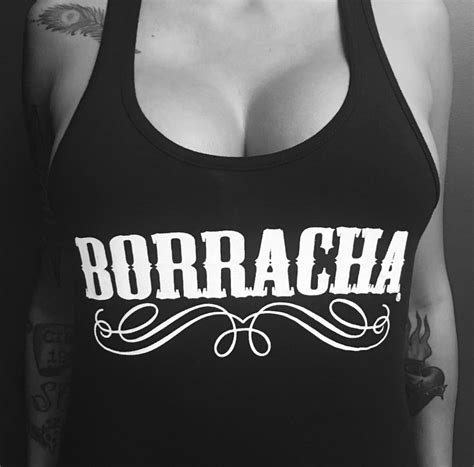 Borracha Womens Racer Back Tank Top Cartel Ink