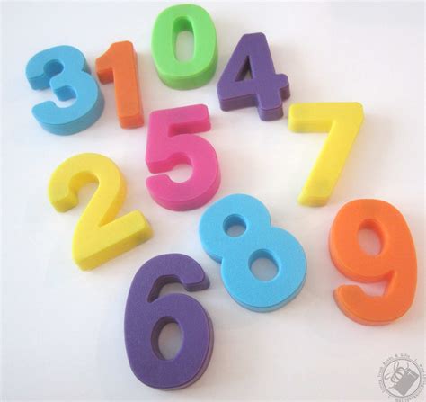 2 Inch Multi Color Magnetic Numbers By Ot Co Toy Activity Loving