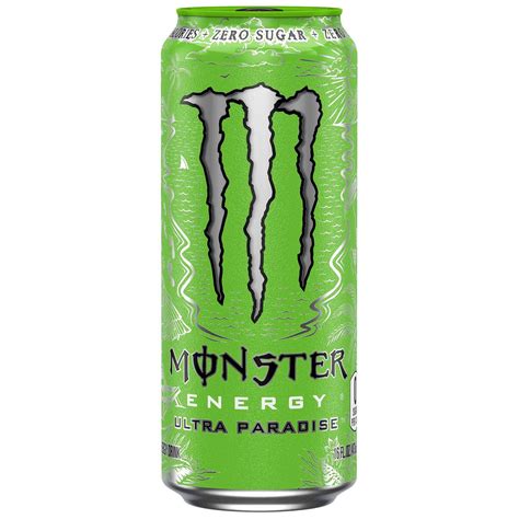 Monster Ultra Paradise Energy Drink 16 Fl Oz Can Adult Unisex In