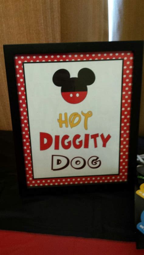 Hot Diggity Dog 8 X 10 Sign Etsy Dog Birthday Party Disney Font