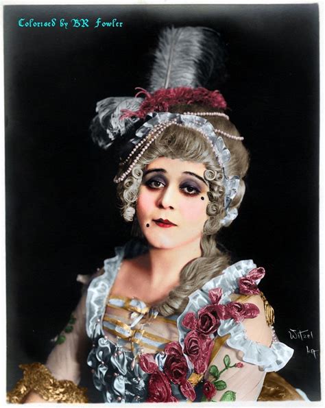 Colorised Photo Of Theda Bara Madame Du Barry Colorized Photos Silent