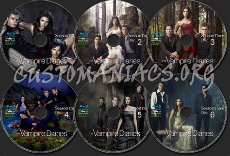 The Vampire Diaries Blu Ray Label Dvd Covers And Labels By Customaniacs