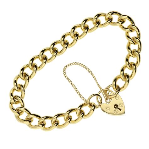 9ct Yellow Gold Ladies Curb Bracelet 398g Miltons Diamonds