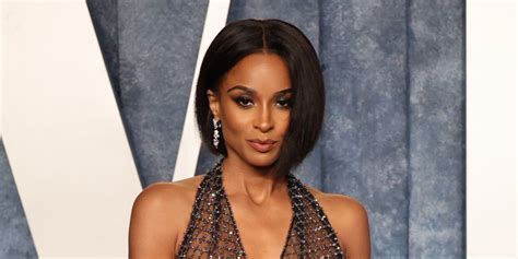 Ciara Wore Nothing But A Thong Underneath Her Sequined Naked Dress At The Oscars After Party