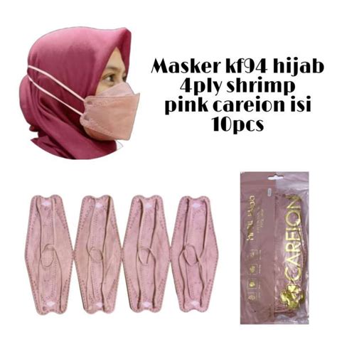 Jual Masker Kf Hijab Headloop Ply Isi Pcs Careion D Mask Warna
