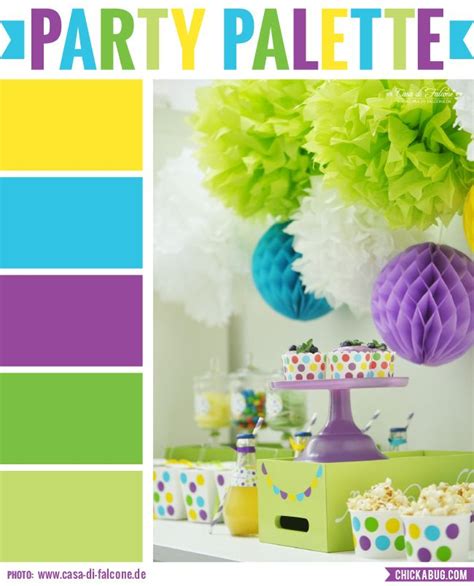 Party Palette Bright And Colorful Party Table Chickabug Color