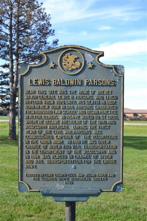 lewis baldwin parsons historical marker