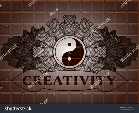 Linear Decoration Yin Yang Icon And Creativity Royalty Free Stock