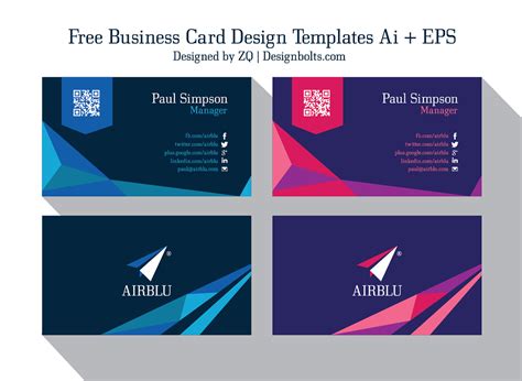 2 Free Professional Premium Vector Business Card Design