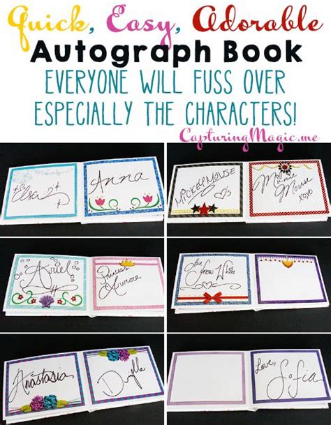 Free Printable Autograph Book Template