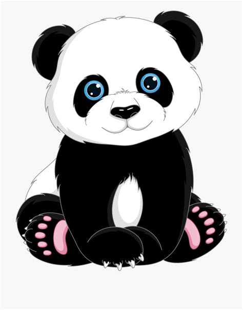 Cute Panda Bear Clipart Free Images Wikiclipart Gambaran